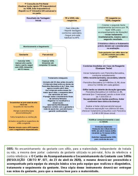 Figura 07 – Fluxograma de seguimento de sífilis em gestante
